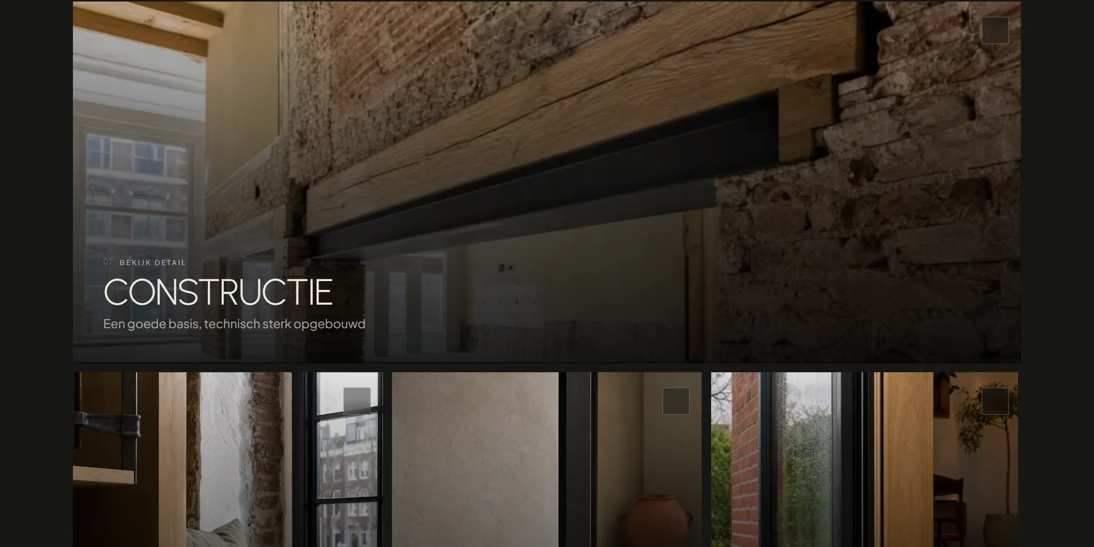 Detailweergave van de kwaliteitssectie op de KadeMeester site