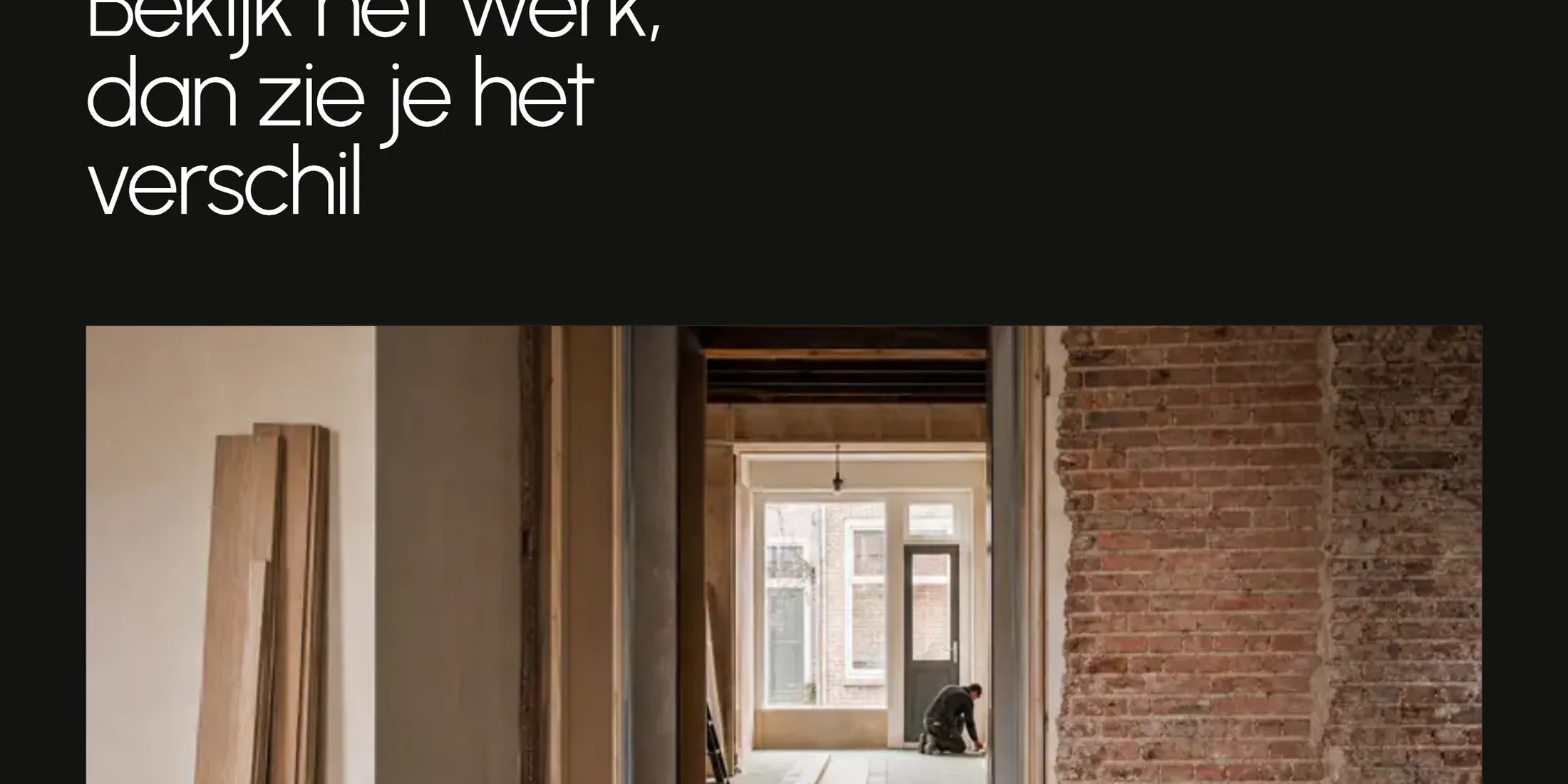 Detailweergave van een project op de KadeMeester site