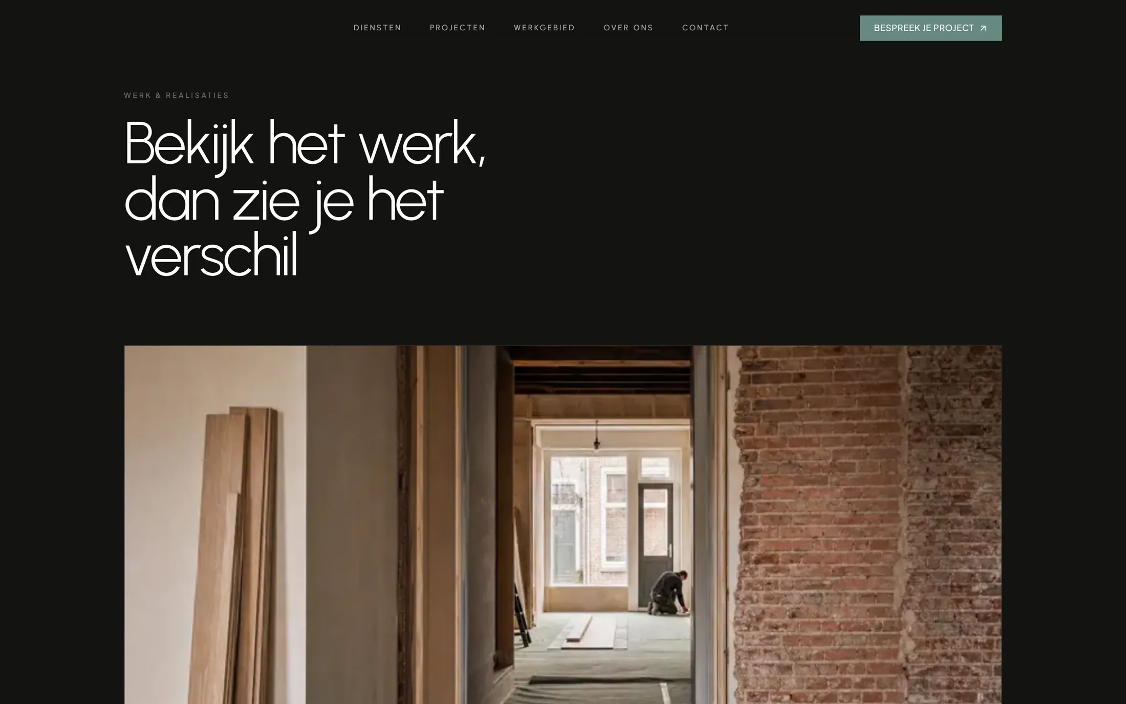 De projectensectie van de KadeMeester site
