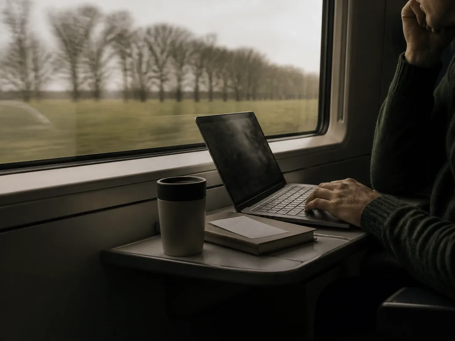Struq Voice in gebruik in de trein
