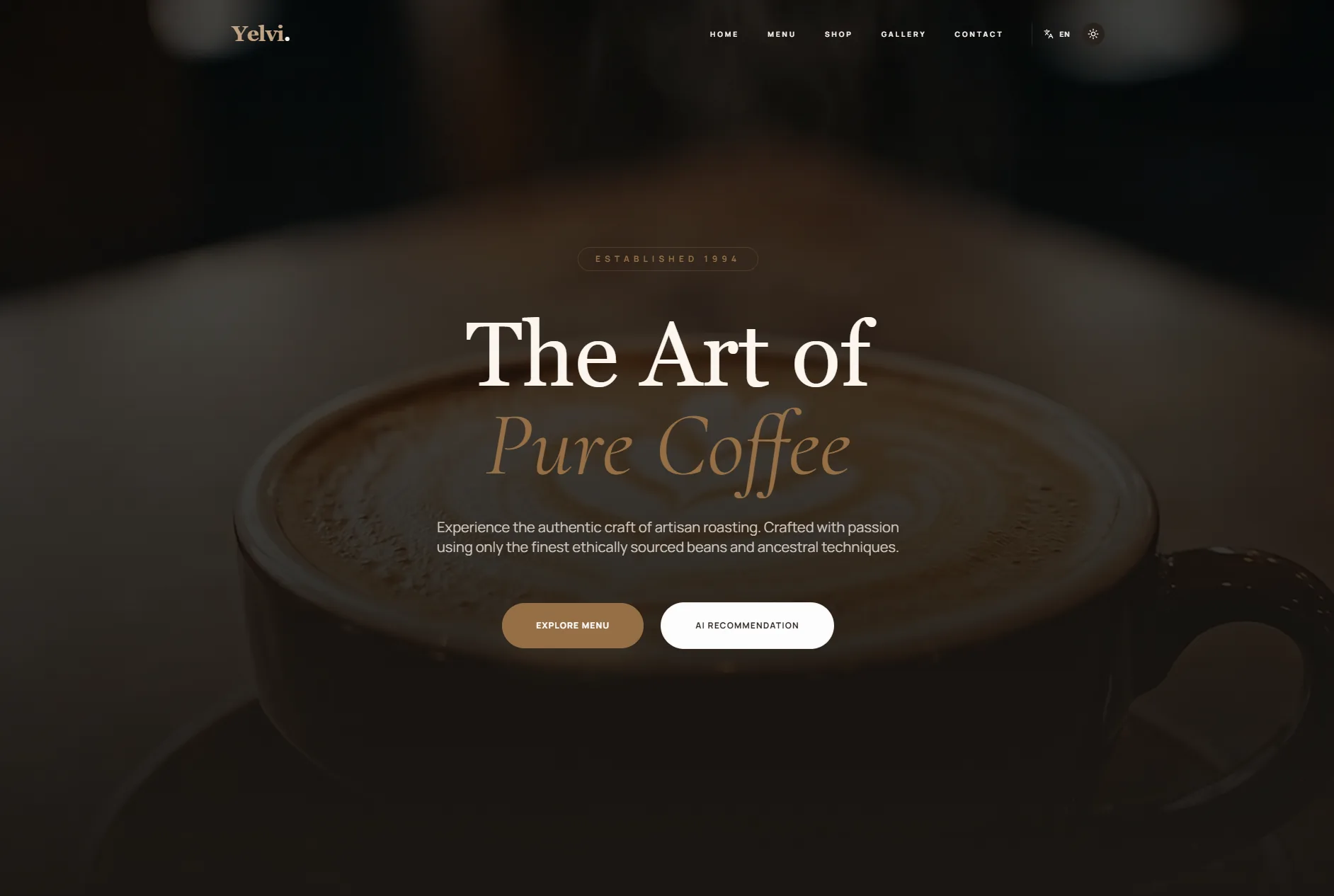 Website van Yelvi